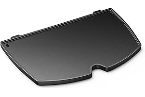 GARDENZ 6558 Plancha de Cuisson pour Weber Q100, Q120, Q140, Q1000, Q1200, Q1400 Accessoires Barbecue,32 X 21.8CM Fonte Plaque Gril à Gaz Pièces de Rechange