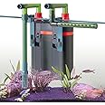 PYPABL 450L/H-1500L/H Aquarium Canister Filter, 5W/8W/15W Fish Tank External Filter, Aquarium Hang on Filter with Biochemical Sponge, Ceramic Balls for up to 650L Tank (450L/H
