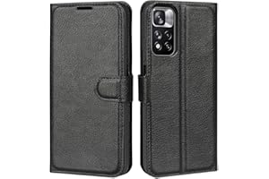 Asoway Funda para Xiaomi Redmi Note 11 5G Cuero Billetera, Protectora Carcasa Funda con Tapa Abatible, Ranura Tarjeta y Trípode, Interruptor Magnético para Xiaomi Redmi Note 11 5G