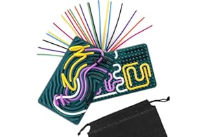 PMUEUFF 2 Pezzi di TBoard Attività Sensoriale, Giocattoli Sensoriali Doppia Faccia in Silicone per Bambini dai 3 anni e Adulti per Ridurre lo Stress