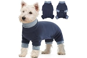 Kuoser Hundepullover Kleine Hunde Haustierkleidung, Fleece Hund Pullis Warme, Herbst und Winter Rollkragenpullover Hundemantel für Kleine Mittelgroße Hunde, Chihuahua, Beagle, Weicher Hunde Pyjamas