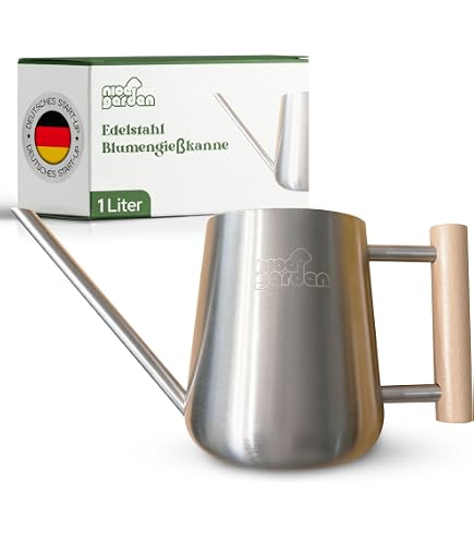 BUTLERS Gießkanne 1,3 l Edelstahl - Florence - | Farbe Gold - Blumengießer für Balkon & Terrasse - Edelstahl