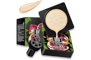 HOUSN Bb Cream,Mushroom Head Air Cushion Bb Cream,Con Spugna Per Trucco A Funghi,Fondotinta Cushion,Fondotinta Cover Up,Correttore Idratante,Per Trucco Impeccabile,Anche Tonalità Della Pelle (Naturale)