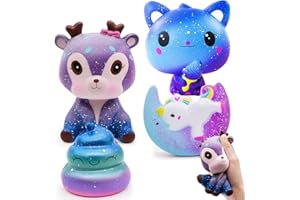Squishy Jouet 4 Pièces, Kawaii Soft Squishy Jouet, Slow Rising Parfumé Squeeze, Anti Stress Squishy pour Les Enfants et Les Adultes