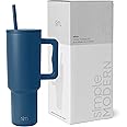Simple Modern 40 oz Tumbler with Handle and Straw Lid | Insulated Reusable Stainless Steel Water Bottle Travel Mug Cupholder Use | Gifts for Women Men Him Her | Trek Collection | 40oz | Slumberland
