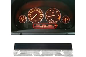 URPIZY LCD Display, für BMW E38 E39 E53 Armaturenbrett Instrumentencluster Pixel Reparatur, für BMW 7er E38 (1995-2001) für BMW 5er E39 (1996-2003) für BMW X5 E53 (2000-2006) Schwarz