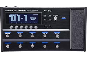 BOSS GT-1000 | Le leader des processeurs d'effets pour guitare | Une qualité sonore sans équivalent | Des amplis guitare hautement expressifs grâce à AIRD | Effets BOSS intégrés| Bluetooth