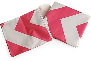 Prince Lionheart CatchAll | Kwadratowa mata podłogowa, zmywalna, antypoślizgowa, wielofunkcyjna, z kieszenią do przechowywania, 107 cm x 107 cm - pomarańczowo-biała konstrukcja w jodełkę