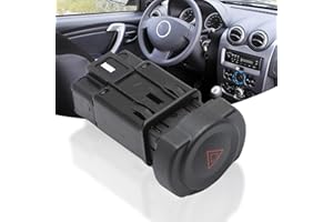 Attisfiera Schalter für Warnblinker für Duster Logan Sandero 8200602232 Knopf Warning Trafic 8 Pins
