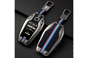 Otai Autoschlüssel Etui aus Zinklegierung Abdeckung Kompatibel mit b-m-w 5 7er G01 G02 G05 G07 G11 G12 G30 G31 G32 I8 I12 I15 X3 X4 X5 X7 Intelligente Schlüsselhülle (Matt)