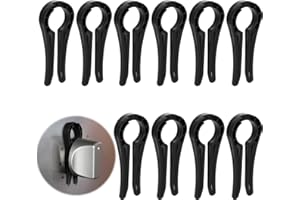 NQEUEPN 5pz Lucchetti per Manopole per Fornello a Gas, A Prova di Bambino Blocca Pomello Fornello Plastica Stove Knob Safety Covers Portatile per Neonati Animali Domestici Cucina Ristorante Casa(Nero)