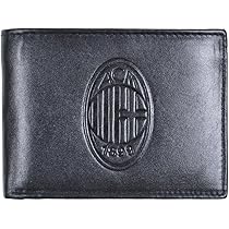 Portafoglio AC Milan Ufficiale - Design Unisex In Pelle, Chiusura A Pressione, Nero - Foto 7