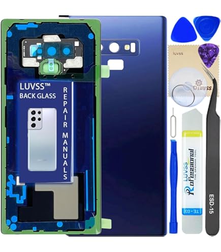 Eonpam Scocca Vetro Posteriore Per OnePlus 7 Coperchio Copribatteria Sostituzione Con Vetro Fotocamera Kit Di Riparazione (Rosso - Foto 3