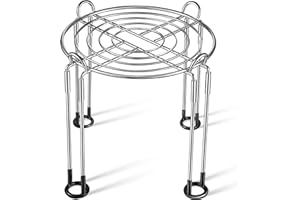 Dreyoo Water Filter Stand for Berkey, 8 Inch Tall 9 Inch Diameter Stainless Steel Pitchers Countertop with Rubber Non-Slip,Works for Most Gravity-Fed Dispenser Replacement Countertop Water Filters