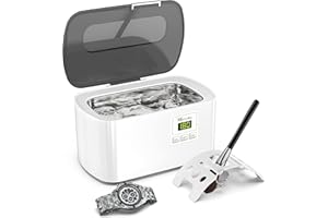 Ultraschallreinigungsgerät Ultraschallreiniger Ultraschallgerät KECOOLKE Sonic Cleaner mit digitalem Timer für Brillen, Ringe, Münzen, Fingerringe, Geld