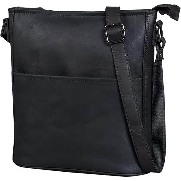 LEABAGS Milano schoudertas I echt leer I handtas voor dames I vintage look I shopper I multitas I Crazy Vinkat - L (31x29x6 cm