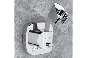 FERCOSEN 360° Obrotowy Uchwyt Prysznicowy Z Przyssawką | Nośność 10 kg, Szybki Montaż W Kilka Sekund | Antypoślizgowa Konstrukcja Odporna Na Rdzę