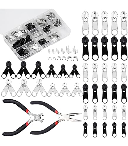 Kit de réparation pour fermeture à glissière, Mercerie Floriane Kit de réparation pour fermeture à glissière, Mercerie Floriane