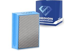 ‎SEDION SEDION® Diamant Handschleifpad Körnung 1500 - Handpad Perfekt zum Schleifen, polieren & entgraten - Schleifschwamm Premium Qualität - Schleifblock oder Schleifpads für Granit, Marmor, Keramik usw.