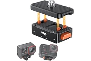 VRIG Magnetic Base für Insta360 Ace/Ace Pro 2/ X5/ X4/ X4 Air, Magnetic Quick Release Adapter Stativ Adapter Halterung mit 1/4" Verlängerung Halterung