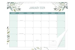 KMQOY Calendar 2024 - January 2024 - December 2024 12 Month Wall Calendar. 14.5" X 11.5" Large Twin-Wire Bindin 2024 Weekly Monthly Planner Academic Calendar