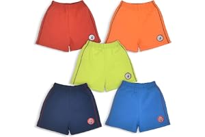 LuvLap Baby Boys & Girls 100% Cotton Shorts Set Pack of 5