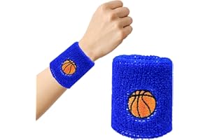 Joyivike 2 Bandeau Poignet Enfant, Sport Serre Poignets, Coton Protège Poignet Tennis, pour Le Tennis, Le Basket-Ball, La Course À Pied, Les Sports Gymnastique