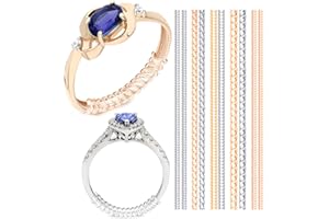 OntaRyon Ring Size Adjuster for Loose Rings, Invisible Ring Resizer, Reducer Guard to Make Silver or Gold Rings Smaller - Silicone Ring Clips, Spacers, Tightener