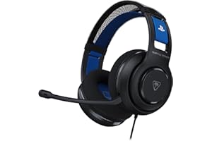 Turtle Beach Atlas 200 Schwarz Wired Gaming Headset für PS5 und PS4 - offiziell lizenziert für PlayStation