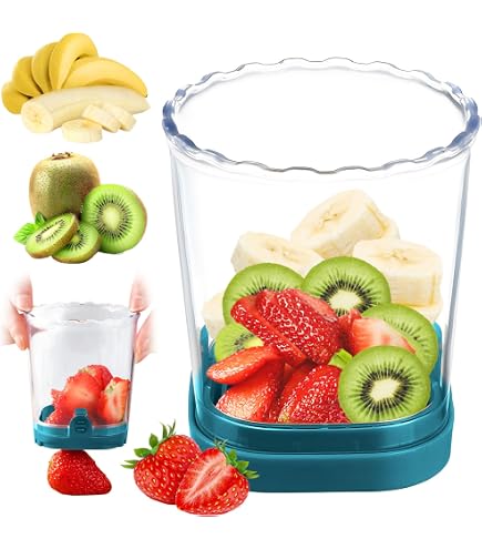 Coupe Fruits Cube,Trancheuse à Tasse,Trancheuse à Fruits,Trancheuse Fraise,Cup Slicer Fruit Slicer,Decoupe Fruits,Presse Fruits Coupe Coupe Trancheuse,Press Cup Slicer,pour Couper Fruits Légumes Mous
