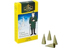 Oryginalne świece kadzidłowe Crottendorfer - zapach: wanilia - ilość: 24 sztuki - rozmiar: M - Made in Germany