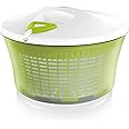 Leifheit ComfortLine Centrifuga insalata, capacità 5,5 litri,Insalatiera centrifuga con meccanismo a trazione destra/sinistra