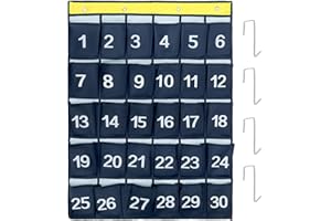 QWORK® Torba do przechowywania z 30 przegródkami, uchwyt na telefon komórkowy i organizer (granatowa, 79 x 60 cm)