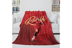 ZIMONJO Ronaldo Weiche Decke - Fußball Geburtstag Geschenk Für Schwester Bruder Neffe Nichte - Denen Die Ihnen Wichtig Sind Wärme Und Freundlichkeit Zu Geben 50x60inch(127x152cm)
