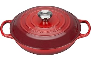 Le Creuset Cacerola baja de hierro fundido, 26 cm, 2, 2 L, Cereza, 21180260602430
