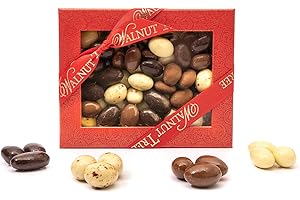 Walnut Tree – Gourmet Almonds Gift, Covered in Milk, White & Dark Chocolate – Handpacked in the UK – Great Taste Award Winner – Luxury Gift Selection, Birthday, Anniversary, 300g