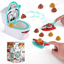 Brybelly The Original Shoot The Poop - Gioco Della Cacca Con Cappello Esilarante - 12 Cacche Morbide, WC Parlante, Regalo Perfetto Per Famiglie E Risate Assicurate