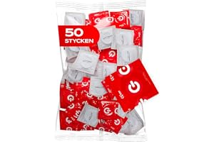 50-pack (ON) Fruktiga kondomer Färg och smak Naturgummilatex Röd jordgubbsdoft