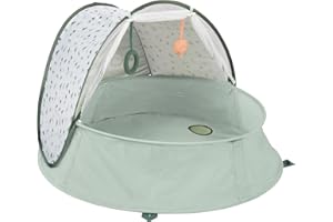 Babymoov Strandmuschel 3-in-1 Aquani Provence - Strandzelt, Planschbecken und Reisebett für Kinder mit UV-Schutz LSF 50+