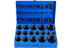 TECPO O-ring gummitätningssortiment, 3–50 mm, 419 delar, tätningsring tätningsringar tätningsgummi