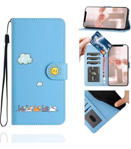 Custodia Portafoglio Per Realme 11 Pro 5G - Cover In Pelle Con Gatto E Cane, Porta Carte, Supporto E Cinturino, Viola - 2