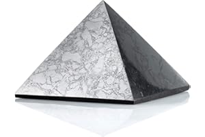 SN NATURSTEIN UG Pierre précieuse Shungite directement de Caréles: pyramide 7 cm polie