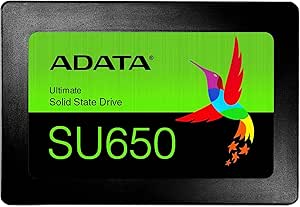 ADATA Ultimate SU650 Internal Solid State Drive 240 GB 3D-NAND SSD Harddrive, Black