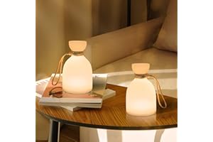 ‎MALUX Tischlampe Kabellos mit Fernbedienung Warmweiß 8 Farben Led Tischlampe Akku Dimmbar Akku tischlampe Intérieur extérieur Wasserdicht Ideales Dekor für Haus, Garten, Hotel Tabelle, am Bett (bottle)