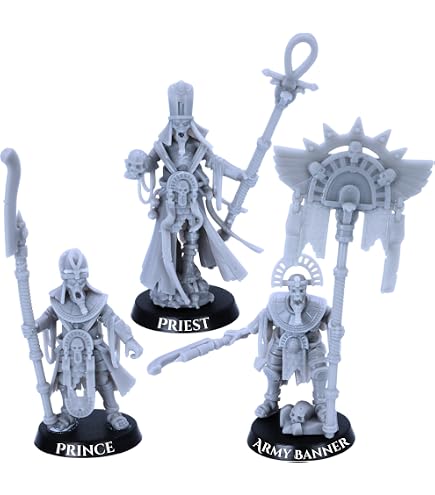 Necromante A Cavallo Highlands Miniatures - Miniatura Resina 32mm Per D&D E Wargame - Figura Non Morto In Scala