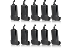 10 Pack Original Walkie Talkie Belt Clip Compatible with Two Way Radio WLN KD-C1 Retevis RT22 Zastone X6 LUITON LT-316 NKTECH NK-U1 Baofeng T20 Zeadio ZS-B1 TIDRADIO TD-M8 RADTEL RT-10 RADIODDITY R1
