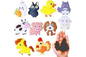 SUPINEEDO Magnet frigo Enfant,Petits Aimant EnfanTeducatif,Jeu Magnetique Enfant Jouets,Magnets Aimantés Enfants sont Faits de Matériaux en PVC, Effet 3D, Grande Taille, Aimant Recouvert à L'arrière