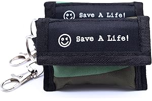 mantuuu® CPR Beatmungsmaske im 2er Set - praktisches Erste Hilfe Set mit Einweghandschuhen - Kleiner Schlüsselanhänger mit Ka