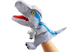 LOMTRATS Dinosauri Marionette a Mano per Bambini,Triceratopo e Tyrannosaurus Rex con Bocca Aperta,per Raccontare Storie,Insegnare,Regali di Compleanno
