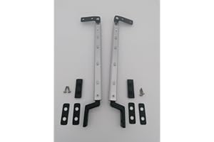 CR-MOESANCO® Kit Compases Derecho + Izquierdo para Caravana, Brazo para Ventana Autocaravana Soporte Sujeción Soporte Elevación sin Cierre (230mm)